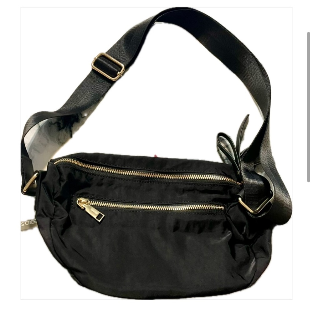 FALLS CREEK black nylon crossbody sling bag  NWT